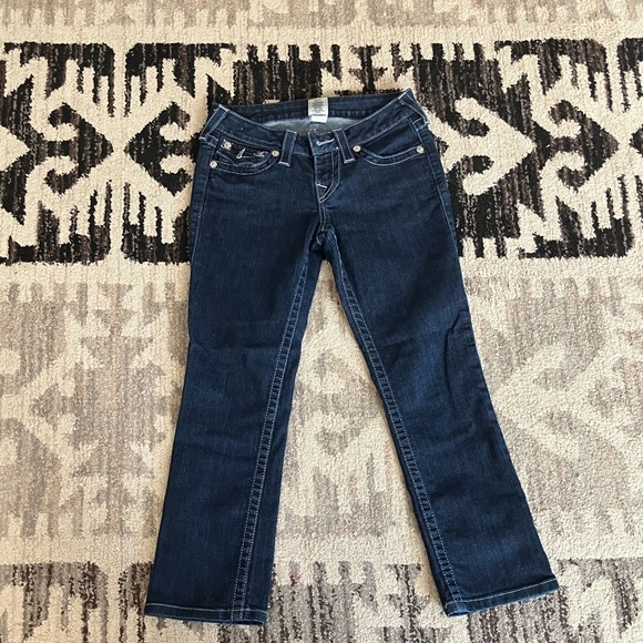 True Religion Dark Blue Boot Cut Jeans - Picture 1 of 3